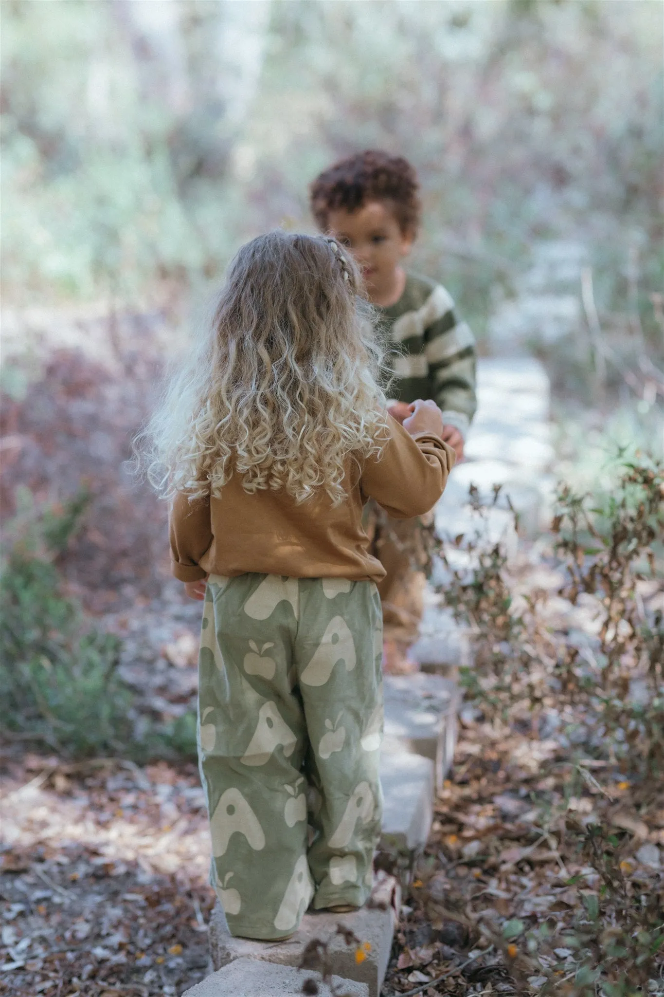 Wide-leg Pant - Olive Apple