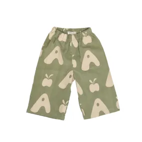 Wide-leg Pant - Olive Apple