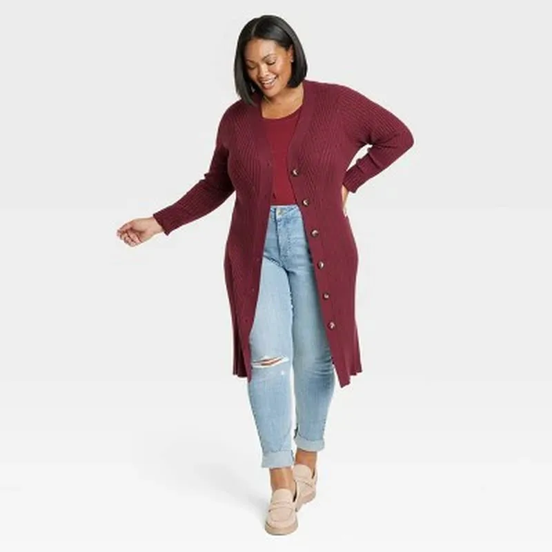 Women's Rib Duster Cardigan