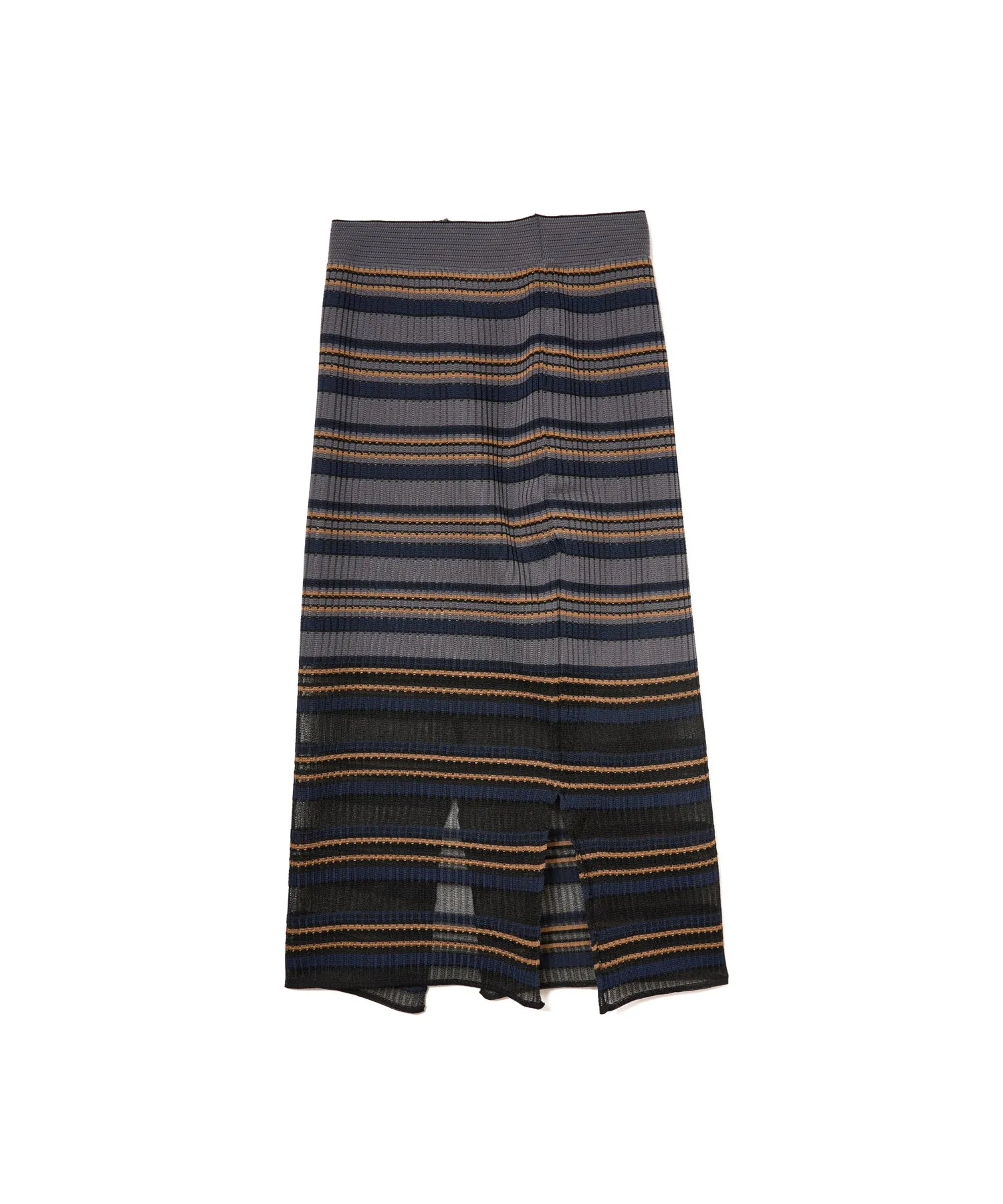 【WOMEN】TRICOTÉ BORDER SKIRT