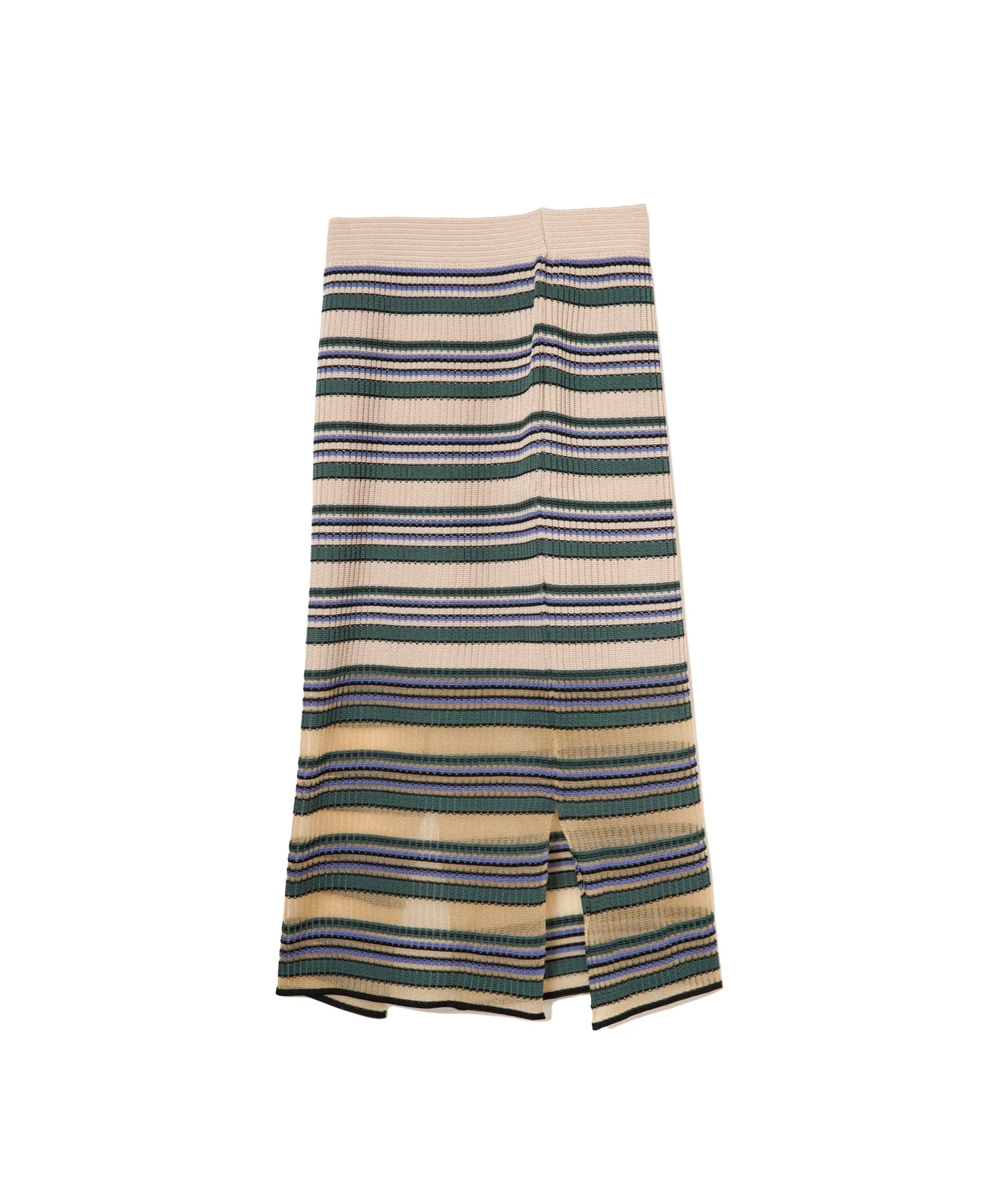 【WOMEN】TRICOTÉ BORDER SKIRT