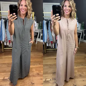 Your Story Wide-Leg Striped Jumpsuit - Multiple Options