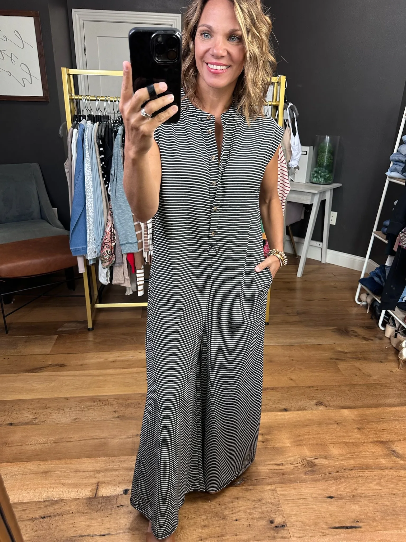 Your Story Wide-Leg Striped Jumpsuit - Multiple Options