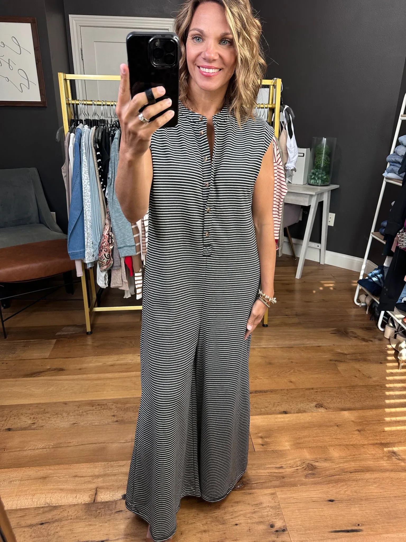 Your Story Wide-Leg Striped Jumpsuit - Multiple Options