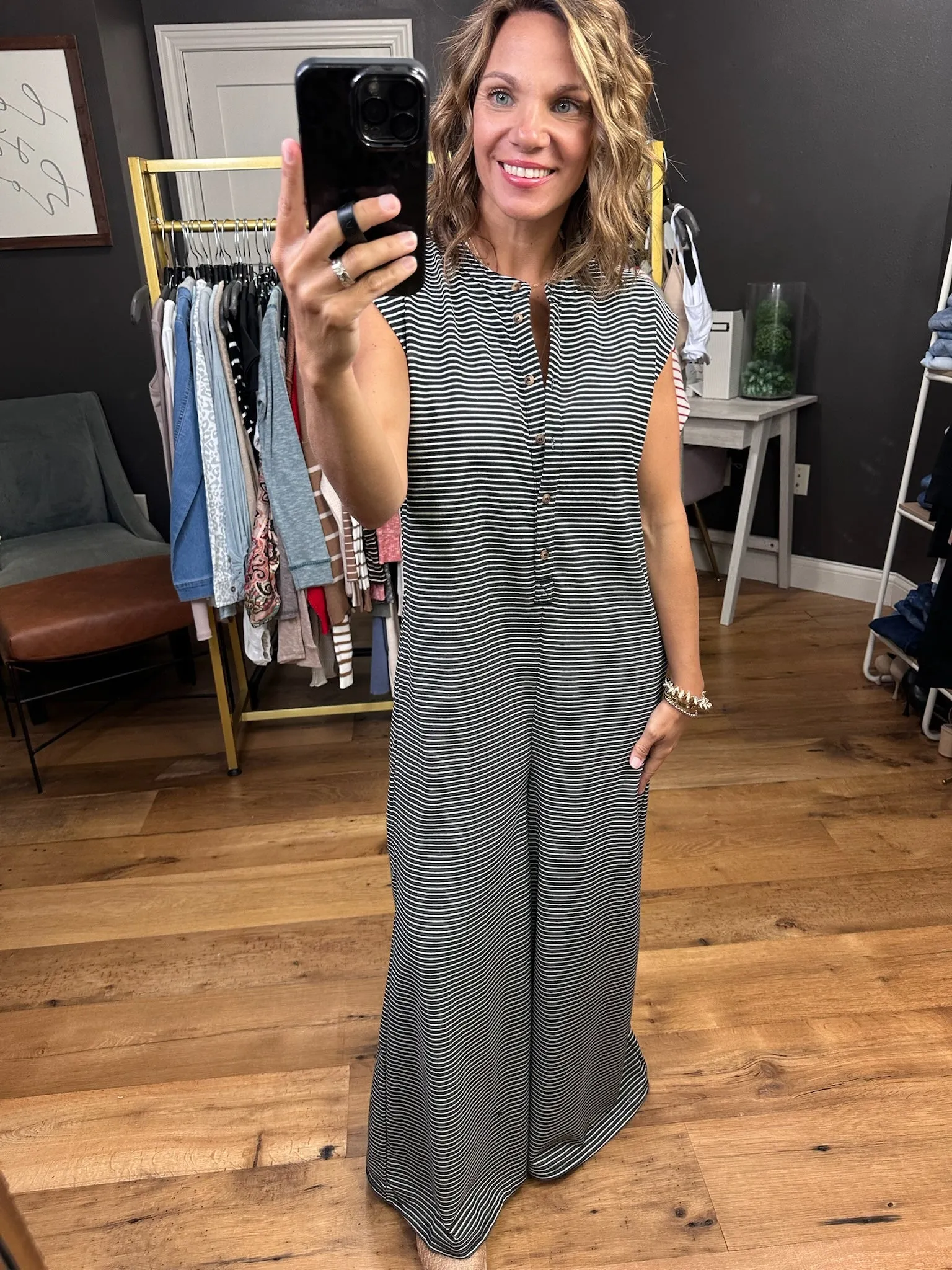 Your Story Wide-Leg Striped Jumpsuit - Multiple Options