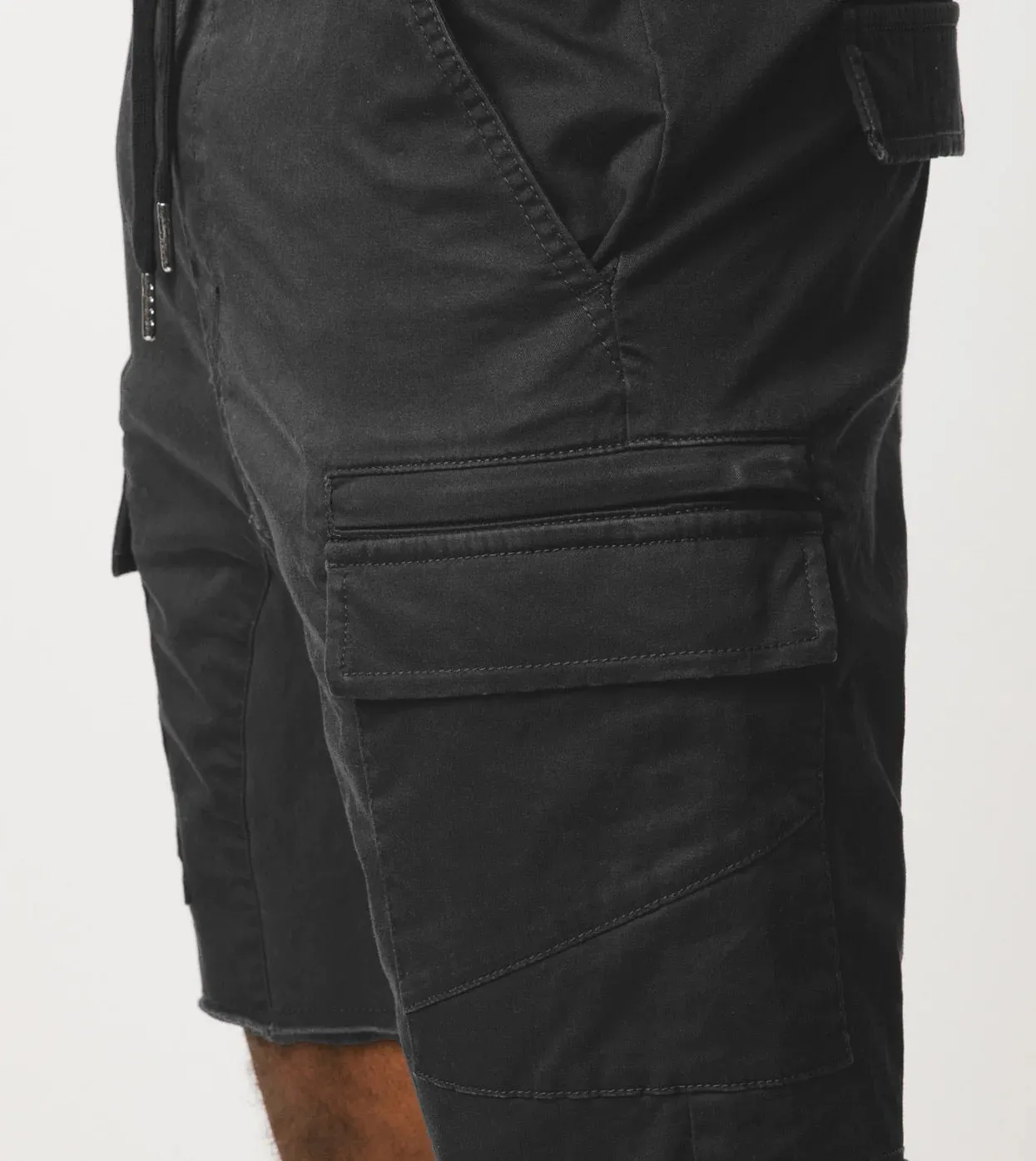 Zanerobe Sureshot Lightweight Cargo Short Vintage Black 618-VER