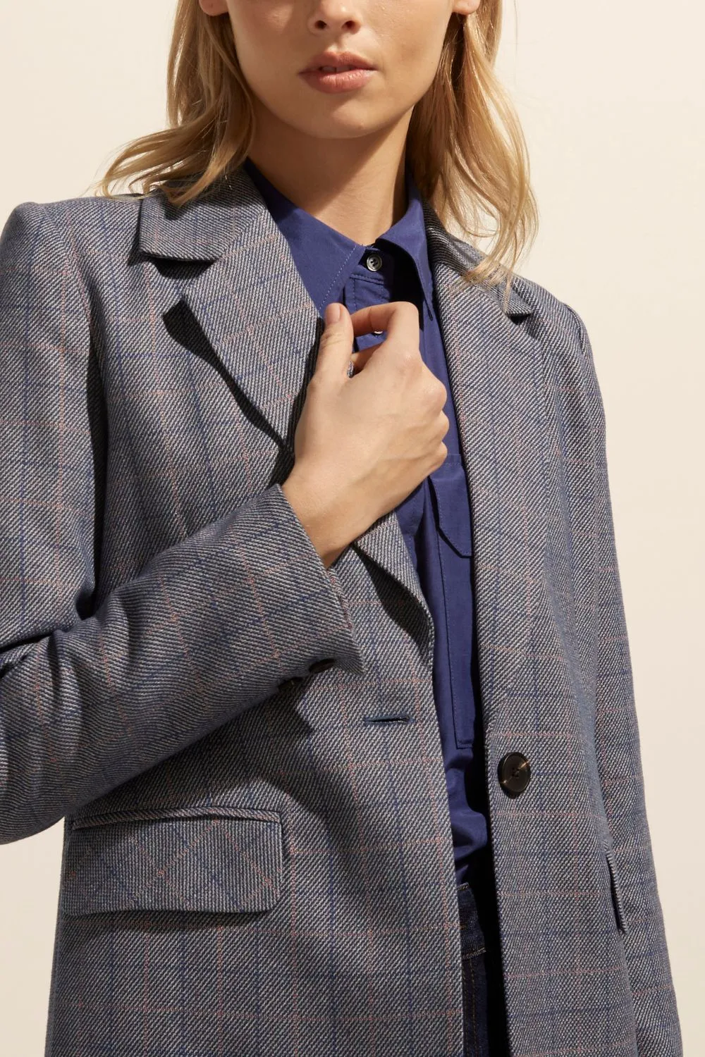 ZOE KRATZMANN | Scout Jacket Sapphire Check